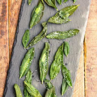 Crispy Fried Sage Leaves • The Wicked Noodle