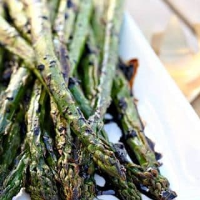 Roasted Asparagus with Garlic Balsamic Drizzle — Let's Dish Recipes