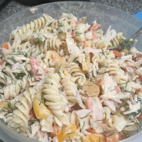 Creamy Crab and Pasta Salad Recipe | Allrecipes