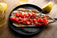 Rainbow Trout Baked in Foil With Tomatoes, Garlic and Thyme Recipe