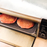 How to Air Fry Frozen Burgers – Ginger Marie | Dallas Food Fitness ...
