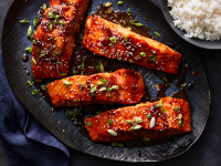 Bourbon-Glazed Salmon Recipe | MyRecipes