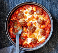 Melting meatball macaroni recipe | BBC Good Food