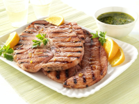 Steaks de jambon avec sauce aux agrumes | Porc Recipes