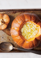 Pumpkin Soup with Gruyère Recipe | Bon Appétit
