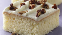 White Chocolate Sheet Cake with White Chocolate Frosting Recipe ...