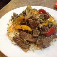 SIRLOIN TIP STEAK WITH ONIONS & PEPPERS | Just A Pinch ...
