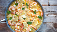 Chicken and Shrimp Skillet Dinner Recipe - Tablespoon.com