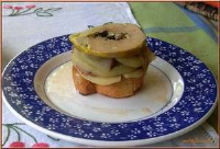 Mille-feuilles pommes-magret-foie gras - Recette Ptitchef