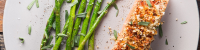 Baked Mustard-Crusted Salmon with Asparagus and Tarragon Recipe