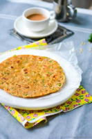 Leftover Lentils Breakfast Flat Bread - Indian Daal Parantha Recipe ...