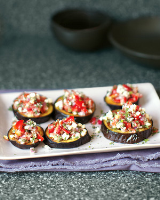 Roasted Eggplant with Tomato and Mint Recipe | Martha Stewart