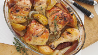 Baked Chicken with Apple Slices Recipe - QueRicaVida.com