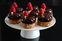 Chocolate, Praline and Raspberry Tarts – Casserole & Chocolat