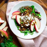 Mixed Greens with Lentils & Sliced Apple Recipe | EatingWell