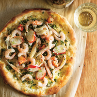 Seafood and Fresh Herb Pizza | RICARDO