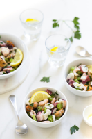 Salade aux fruits de mer - Recette italienne - Un déjeuner de soleil