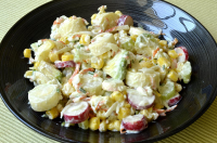 Salade aux cœurs de palmiers et surimi - Ma Cuisine Santé