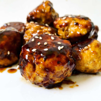 Boulette de poulet japonaise sauce teriyaki - Sainplement Healthy