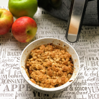 Air Fryer Apple Crisp | Small Recipe