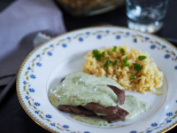 Veal scallops with chervil cream sauce - My Parisian Kitchen
