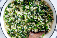 Baked Risotto With Greens and Peas Recipe - NYT Cooking