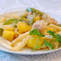 Chicken and Pasta in a Mango Cream Sauce Recipe | Allrecipes