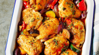 Chicken roasted with mediterranean vegetables - Kikkoman Recipes