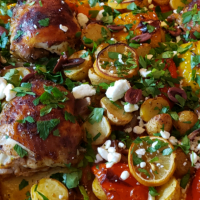 Mediterranean Chicken Sheet Pan Dinner Recipe | Allrecipes