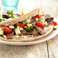 Greek Lamb Pita with Tzatziki Sauce Recipe | Land O'Lakes