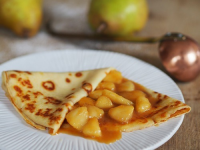 French Crepes with Pears and Caramel Sauce - My Parisian Kitchen