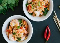 Shrimp with Chile and Mint Recipe | Bon Appétit
