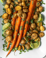 Cumin Roasted Potatoes and Carrots