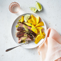 Cuban flank steak with lime and fresh mango | Recipes | WW USA