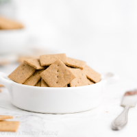 Healthy Homemade Mini Cinnamon Graham Crackers | Amy's ...