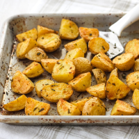 Roasted Potatoes with Bay Leaves - Food Fanatic