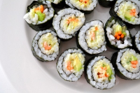 Vegetable Sushi With Wasabi Mayonnaise - Pantry & Larder