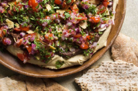 Best Hummus with Chipotle Black Beans and Tomato Salsa Recipe ...