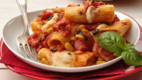 Tomato-Basil Pasta with Fresh Mozzarella Recipe - BettyCrocker.com
