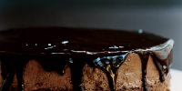 Chocolate-Glazed Hazelnut Mousse Cake Recipe | Epicurious