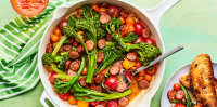 10-Minute Sausage Skillet with Cherry Tomatoes and Broccolini ...