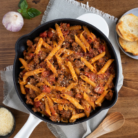 One-Skillet Italian Sausage Pasta | Ready Set Eat