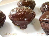 Muffins au chocolat et son glaçage fondant - Recette Ptitchef