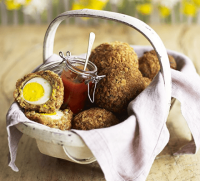Vegetarian Scotch eggs recipe | BBC Good Food