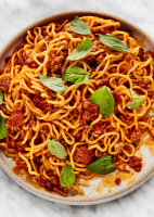 Spicy-Sweet Sambal Pork Noodles Recipe | Bon Appétit