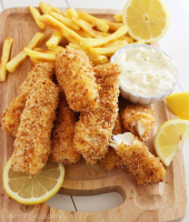 Crispy Baked Fish Sticks with Tartar Sauce – The Comfort of Cooking