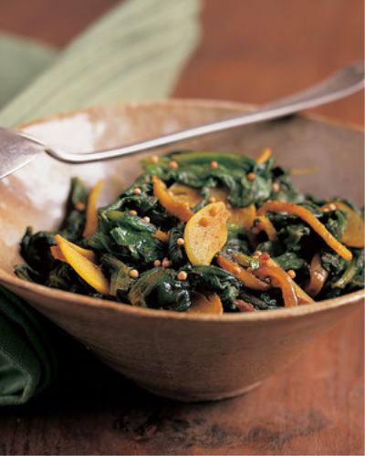 Spinach Sauteed With Indian Spices Recipe | Martha Stewart