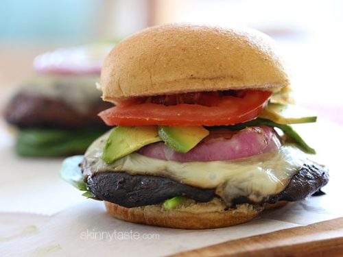 The Best Grilled Portobello Mushroom Burger - Skinnytaste