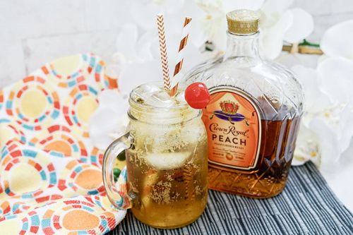 Peaches and Cream Cocktail With Crown Royal Peach - Koti Beth