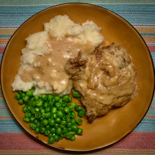 Smothered Round Steak with Gravy | Small Recipe